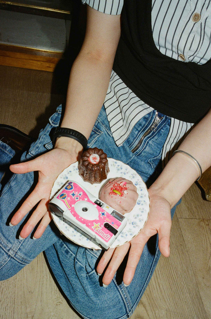 pink film camera