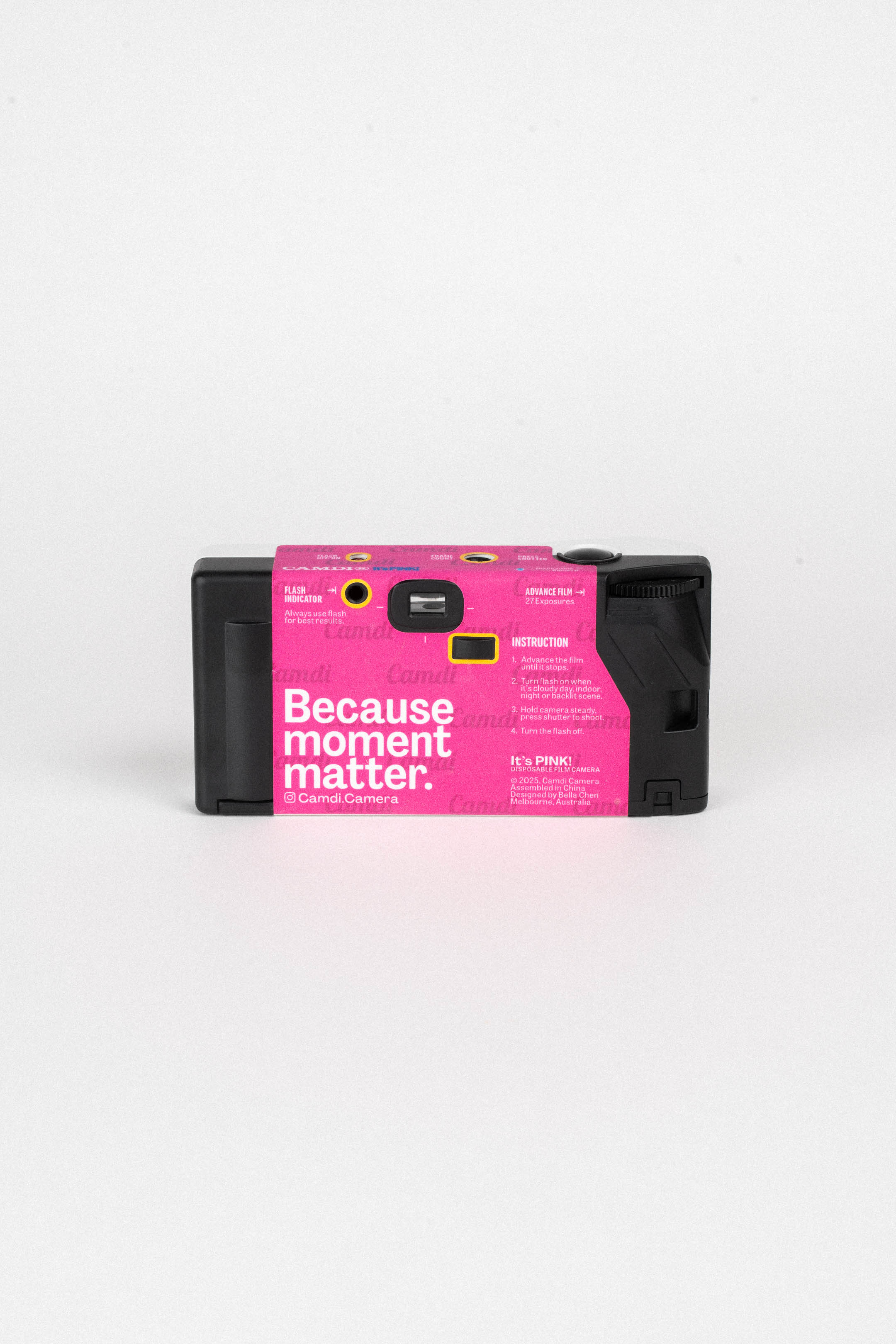 pink film camera